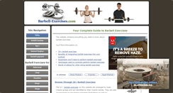 Desktop Screenshot of barbell-exercises.com