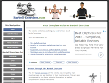 Tablet Screenshot of barbell-exercises.com